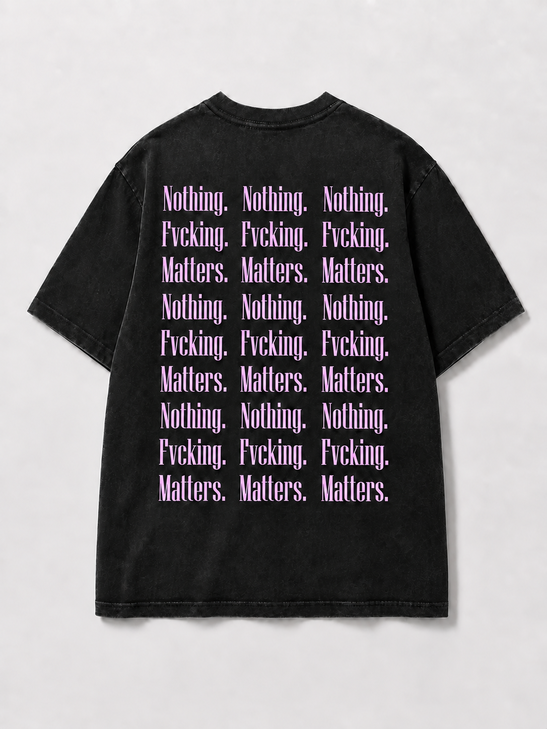 NFM SCATTER TEE — WASHED BLACK/ORCHID