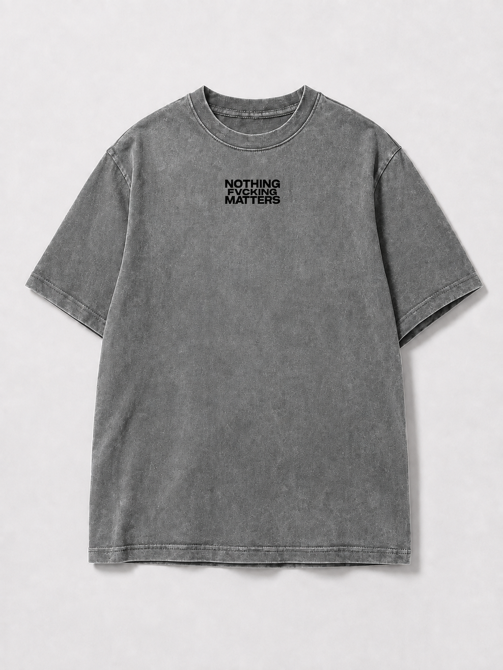 NFM SCATTER TEE — WASHED GREY/PINK