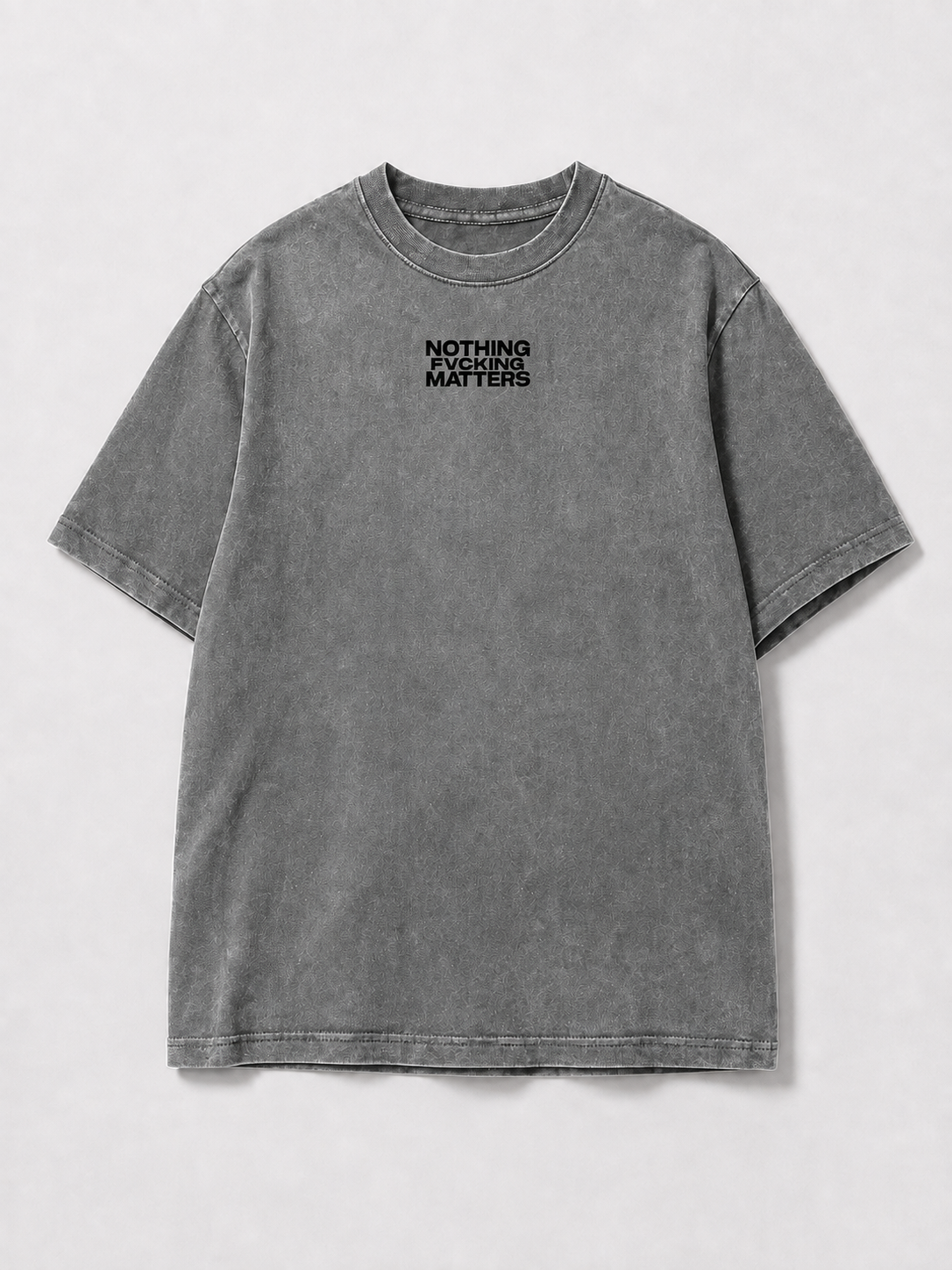 NFM SCATTER TEE — WASHED GREY/PINK