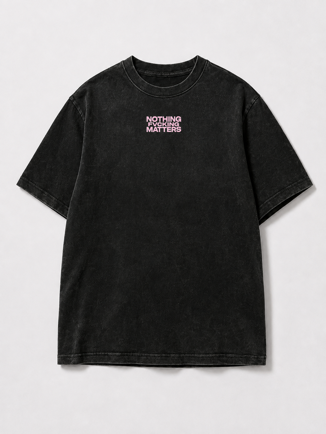 NFM SCATTER TEE — WASHED BLACK/ORCHID